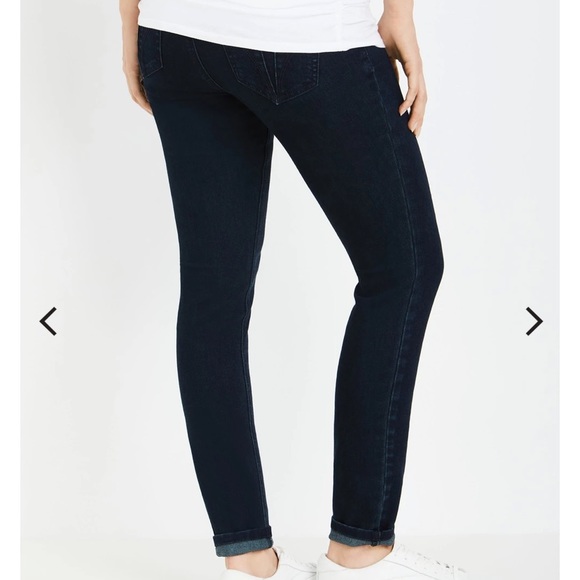 NWT INDIGO BLUE SECRET FIT BELLY SUPER STRETCH SKINNY MATERNITY JEANS - Picture 3 of 7